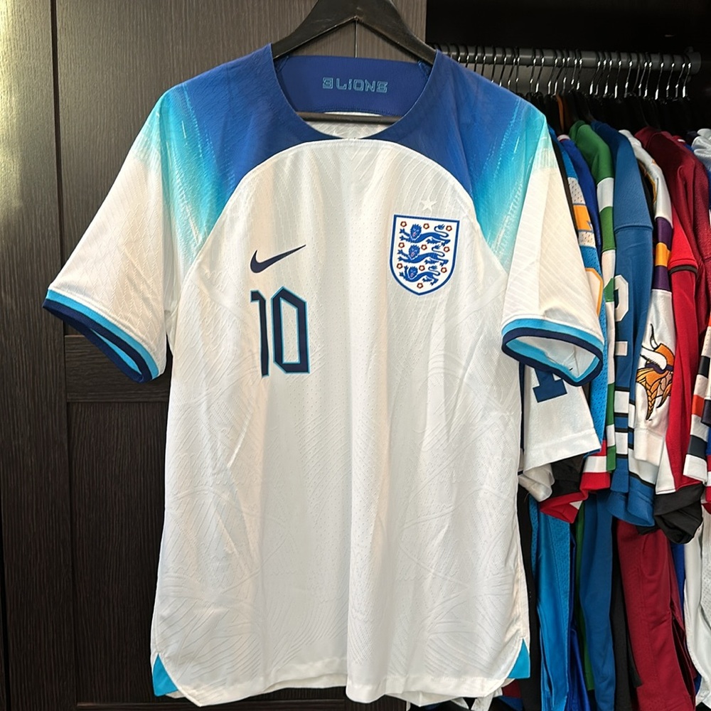 Raheem Sterling England National Team Nike 2022/23 Authentic Home Jersey - White